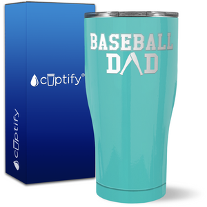 Baseball Dad on 27oz Curve Tumbler