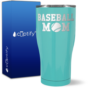 Baseball Mom Block on 27oz Curve Tumbler