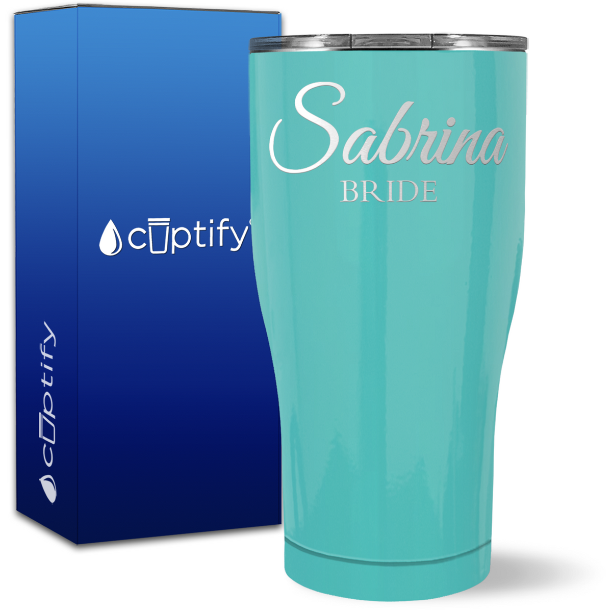 Personalized Bride on 27oz Curve Tumbler