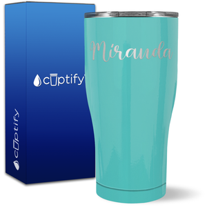 Personalized Miranda Style on 27oz Curve Tumbler