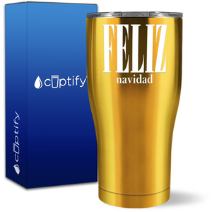 Feliz Navidad 27oz Curve Tumbler