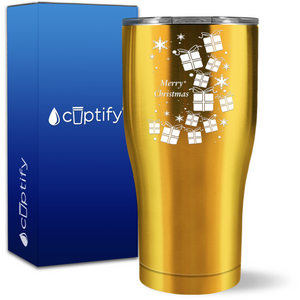 White Presents 27oz Curve Tumbler