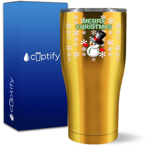 Xmas Snowman 27oz Curve Tumbler