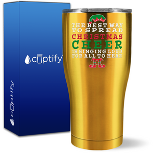 The Best Way to Spread Christmas Cheer 27oz Curve Tumbler