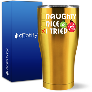 Naughty Nice I Tried 27oz Curve Tumbler