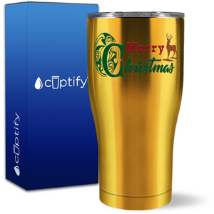 Merry Christmas 27oz Curve Tumbler