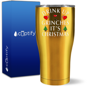 Drink Up Grinches It's Christmas 27oz Curve Tumbler