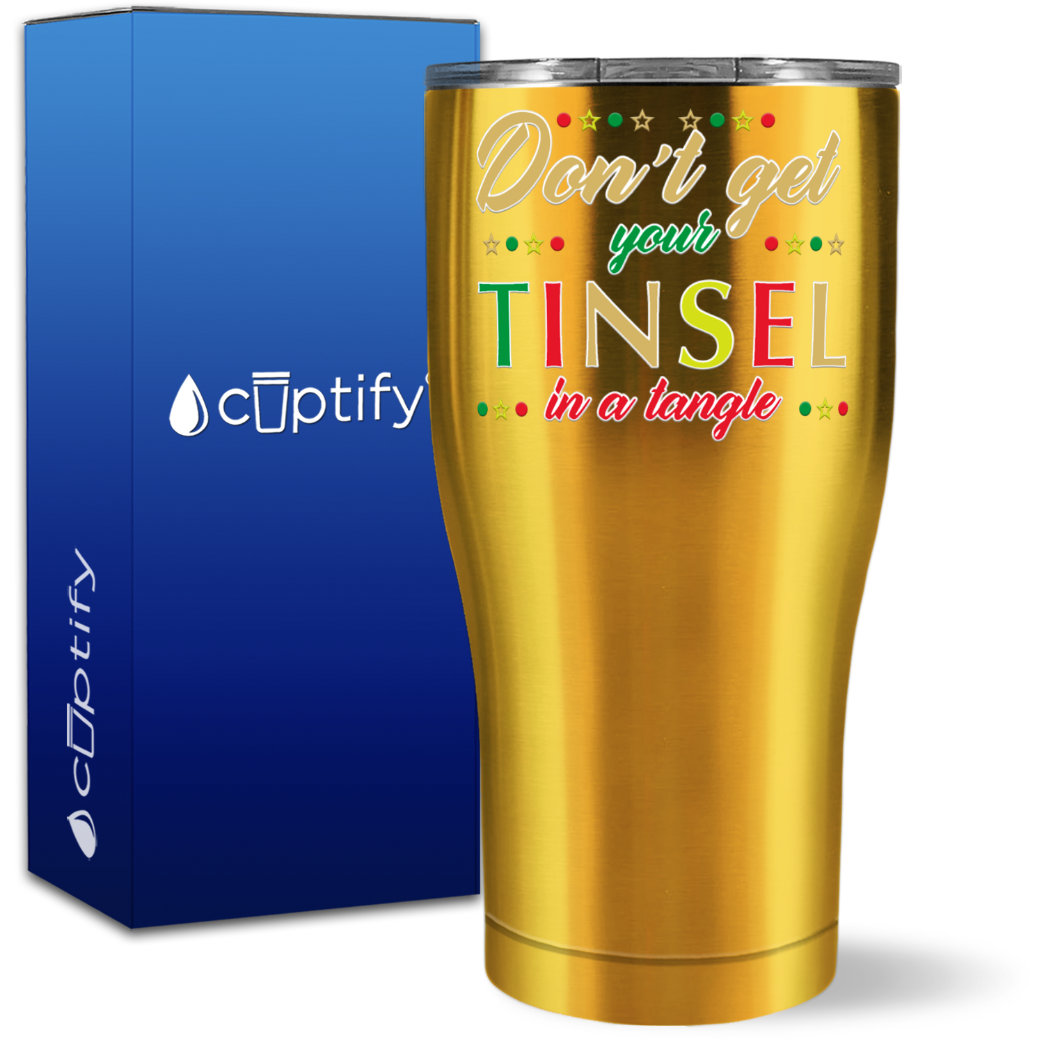 Don't get your Tisnel in a Tangle 27oz Curve Tumbler