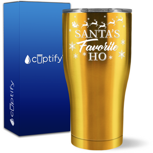 Santa's Favorite Ho 27oz Curve Tumbler