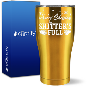 Merry Christmas Shitter's Full 27oz Curve Tumbler