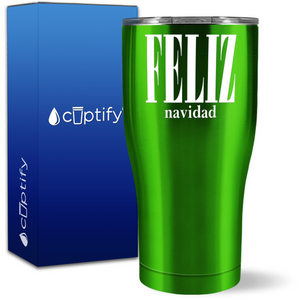 Feliz Navidad 27oz Curve Tumbler