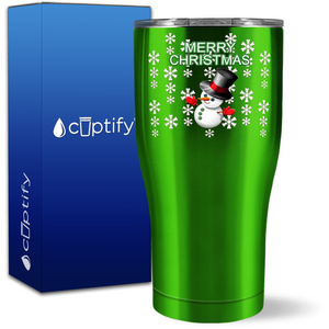 Xmas Snowman 27oz Curve Tumbler