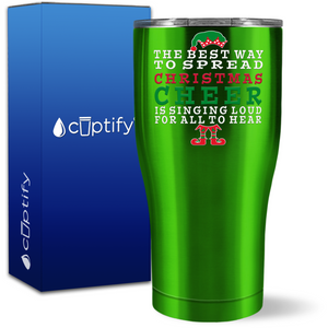 The Best Way to Spread Christmas Cheer 27oz Curve Tumbler