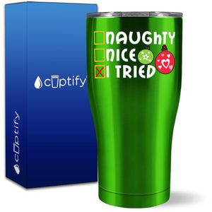 Naughty Nice I Tried 27oz Curve Tumbler