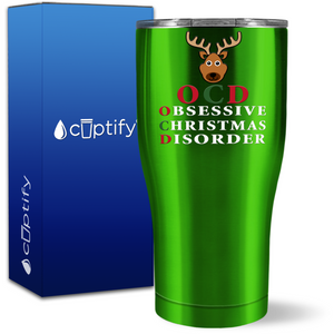 OCD Obsessive Christmas Disorder 27oz Curve Tumbler