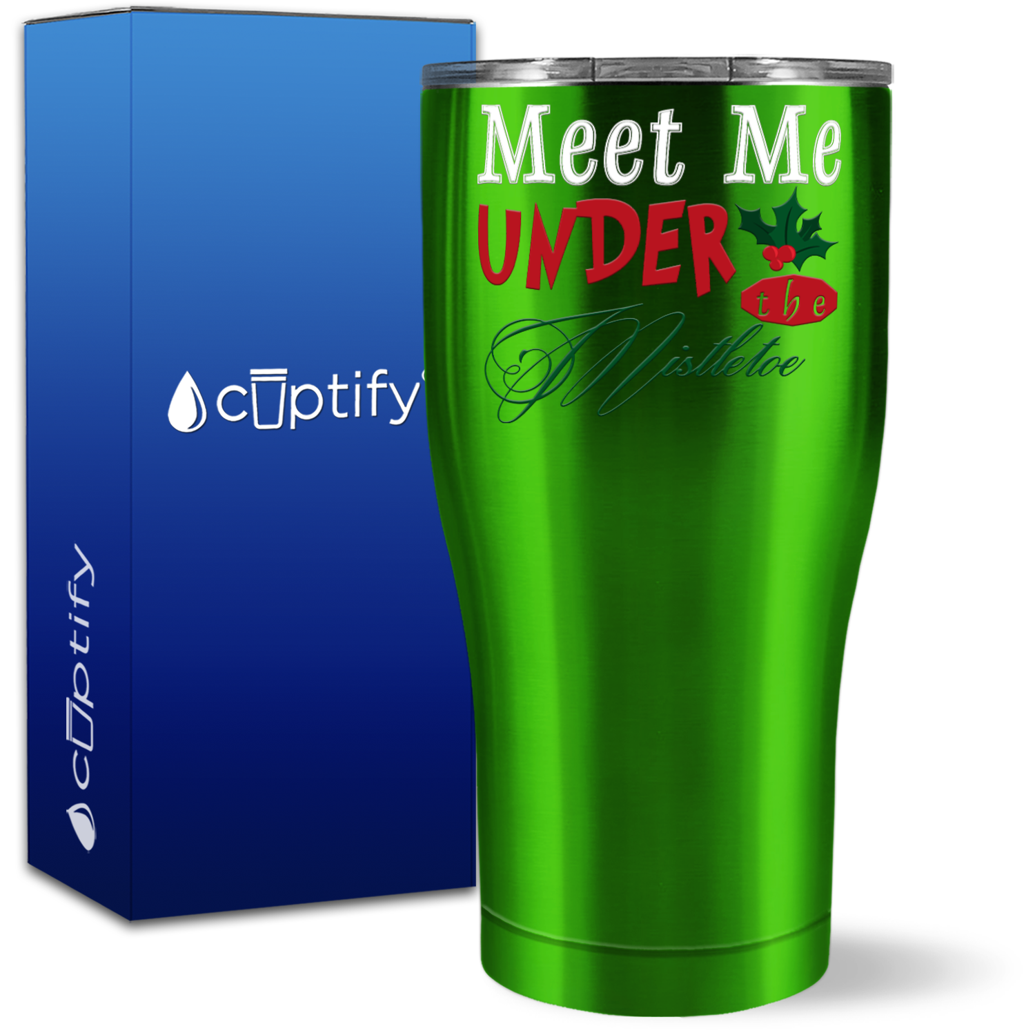 Meet Me Under the Mistletoe 27oz Curve Tumbler