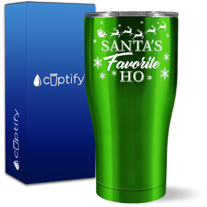 Santa's Favorite Ho 27oz Curve Tumbler