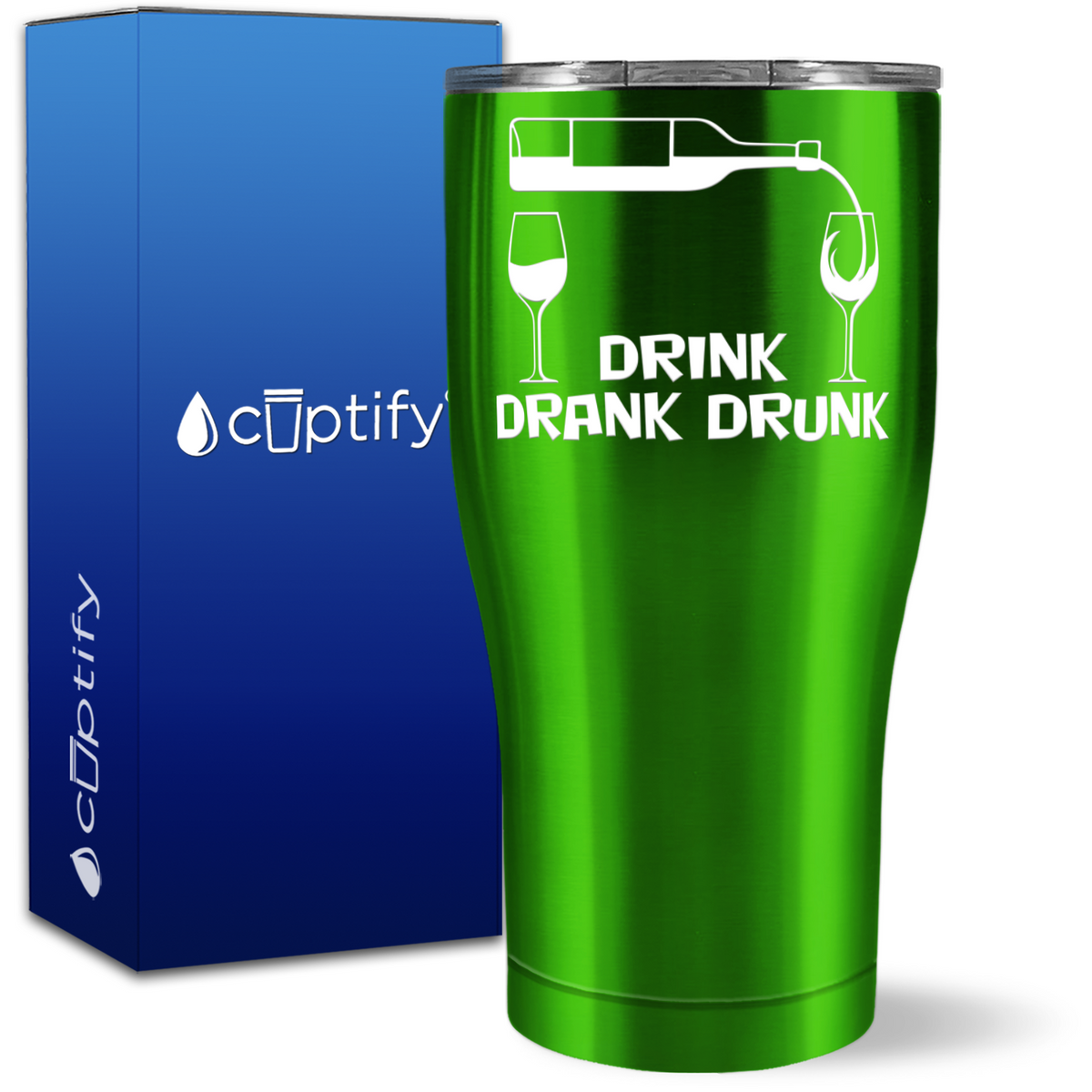 Drink Drank Drunk 27oz Curve Tumbler