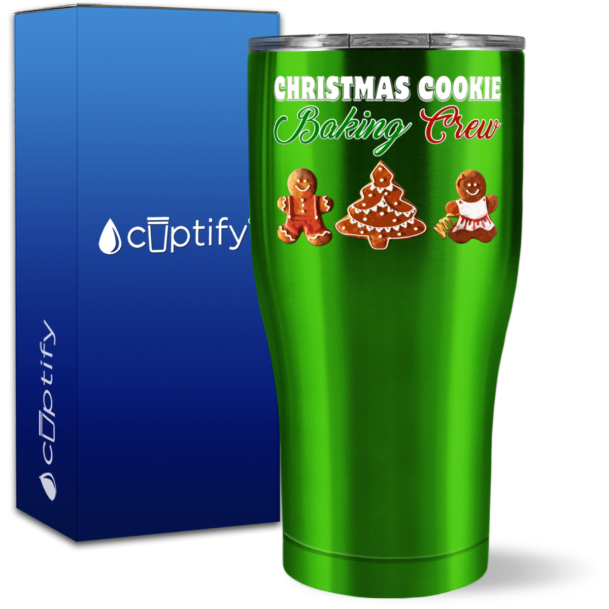 Christmas Cookie Baking Crew 27oz Curve Tumbler