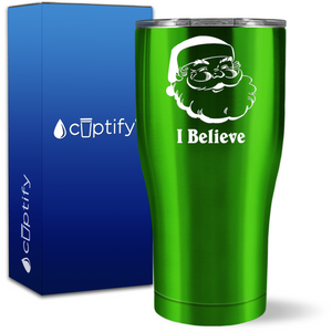 I Believe in Santa 27oz Curve Tumbler