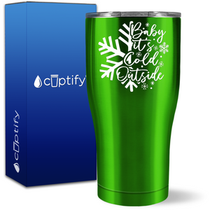 Baby It's Cold Outside Snowflake 27oz Curve Tumbler