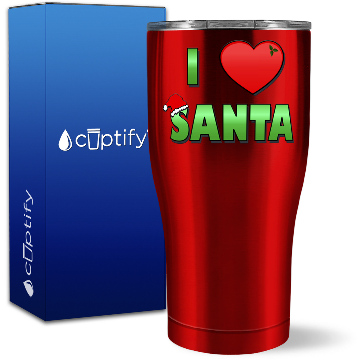 I Love Santa 27oz Curve Tumbler