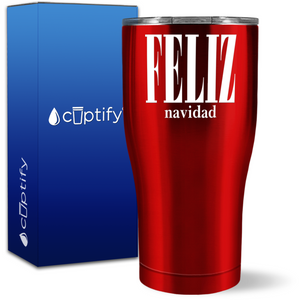 Feliz Navidad 27oz Curve Tumbler