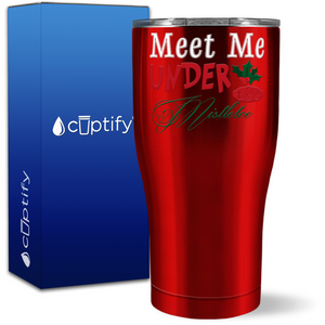 Meet Me Under the Mistletoe 27oz Curve Tumbler