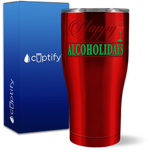 Happy Alcoholidays 27oz Curve Tumbler