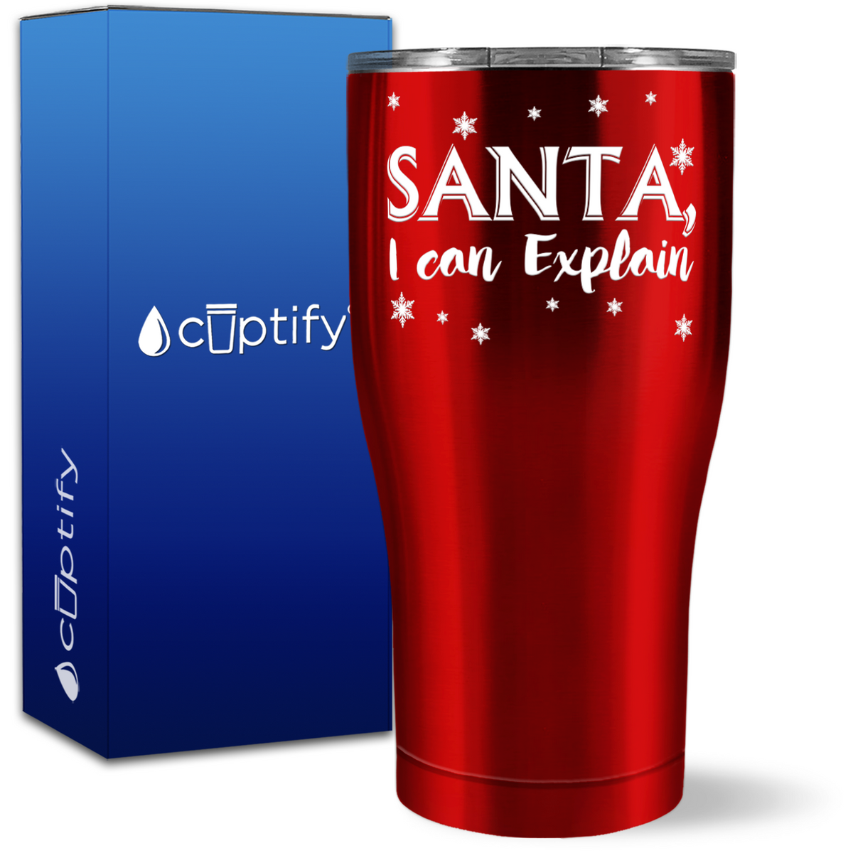 Santa I Can Explain 27oz Curve Tumbler