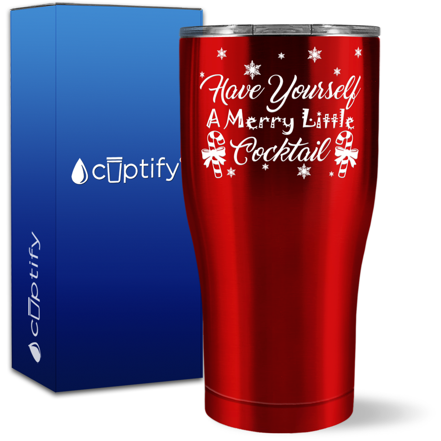 A Merry Little Cocktail 27oz Curve Tumbler