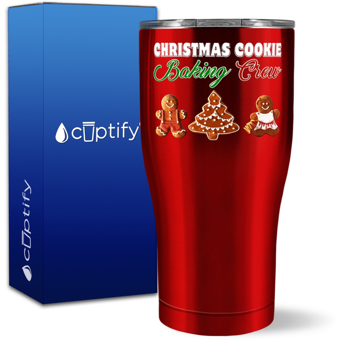 Christmas Cookie Baking Crew 27oz Curve Tumbler