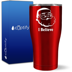 I Believe in Santa 27oz Curve Tumbler