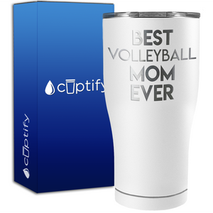 Best Volleyball Mom Ever 27oz Curve Stainless Steel Tumbler