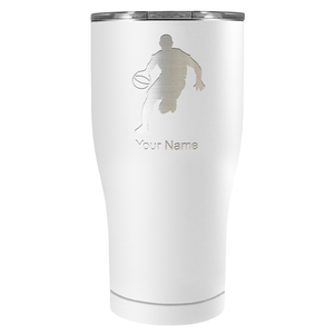 Personalized Basketball Player Silhouette Tumbler