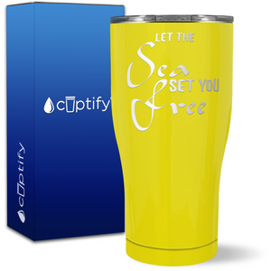 Let the Sea Set you Free on 27oz Curve Tumbler