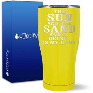 The Sun and the Sand on 27oz Curve Tumbler