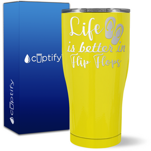 Life is Better in Flip Flops 27oz Curve Tumbler