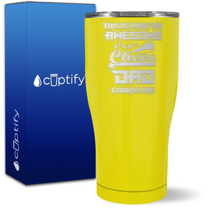 This is what an Awesome Cheer Dad on 27oz Curve Tumbler