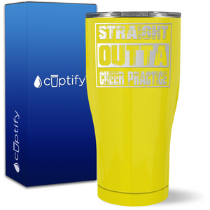 Straight Outta Cheer Practice on 27oz Curve Tumbler