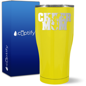 Cheer Mom on 27oz Curve Tumbler