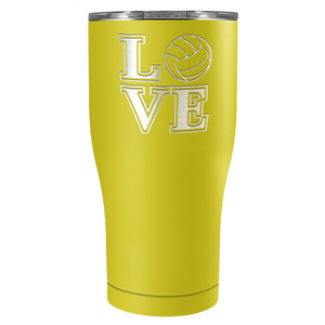 LOVE Volleyball 27oz Curve Stainless Steel Tumbler