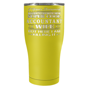 Accountant Wife on 27oz Stainless Steel Tumbler