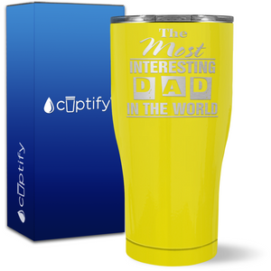 Most Interesting Dad in the World on 27oz Curve Tumbler