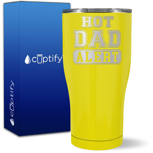 Hot Dad Alert on 27oz Curve Tumbler