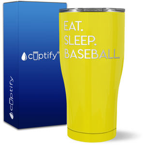 Eat Sleep Baseball on 27oz Curve Tumbler