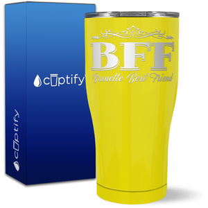 Brunette Best Friend on 27oz Curve Tumbler