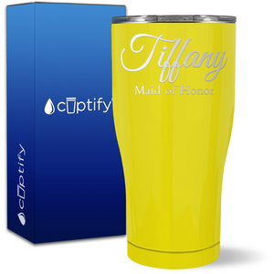 Personalized Maid of Honor on 27oz Curve Tumbler
