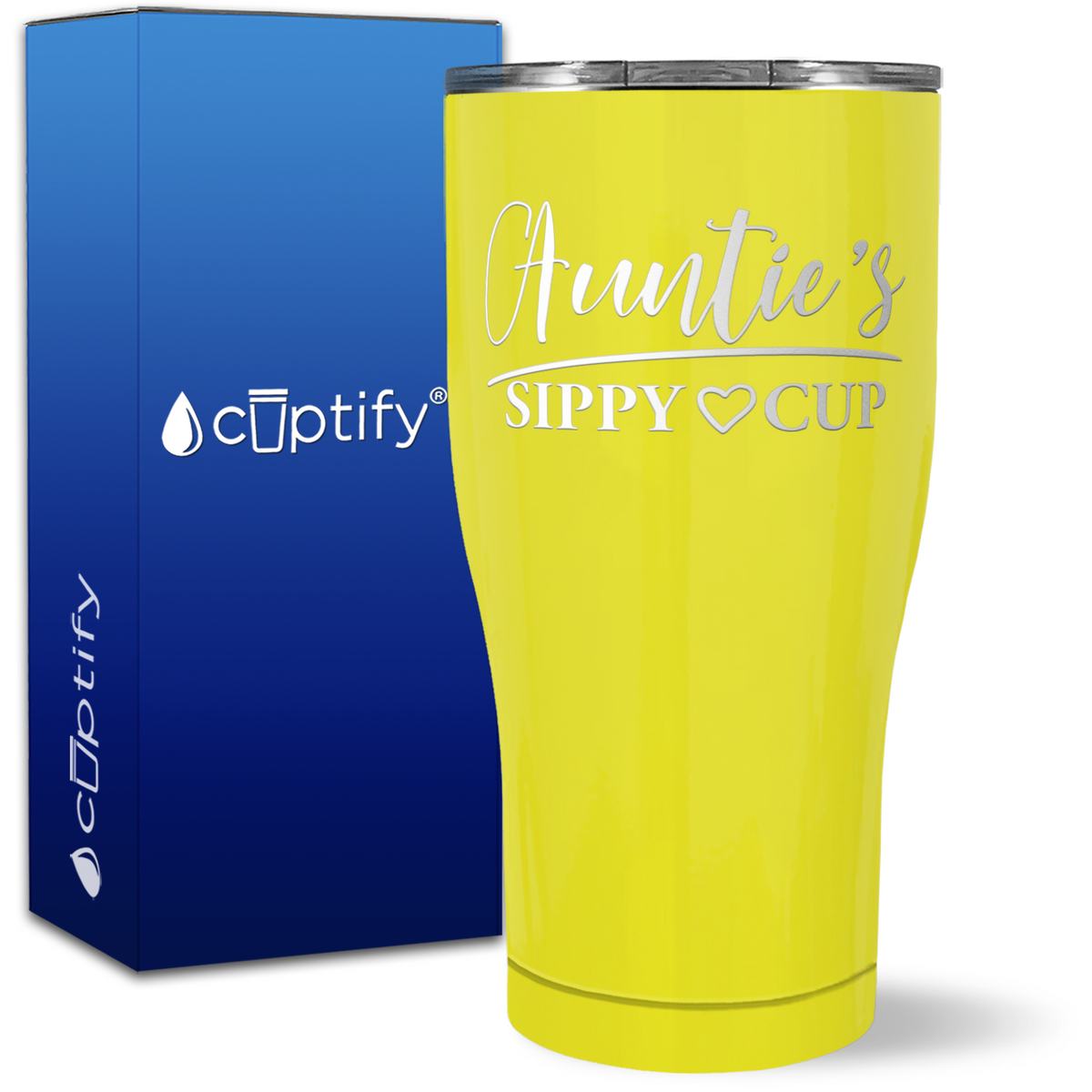 Auntie's Sippy Cup on 27oz Curve Tumbler