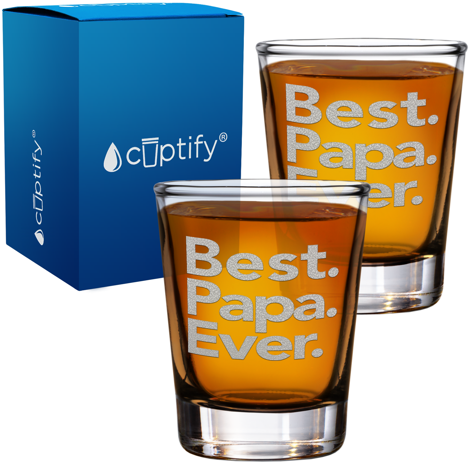 Best. Papa. Ever on Shot Glass
